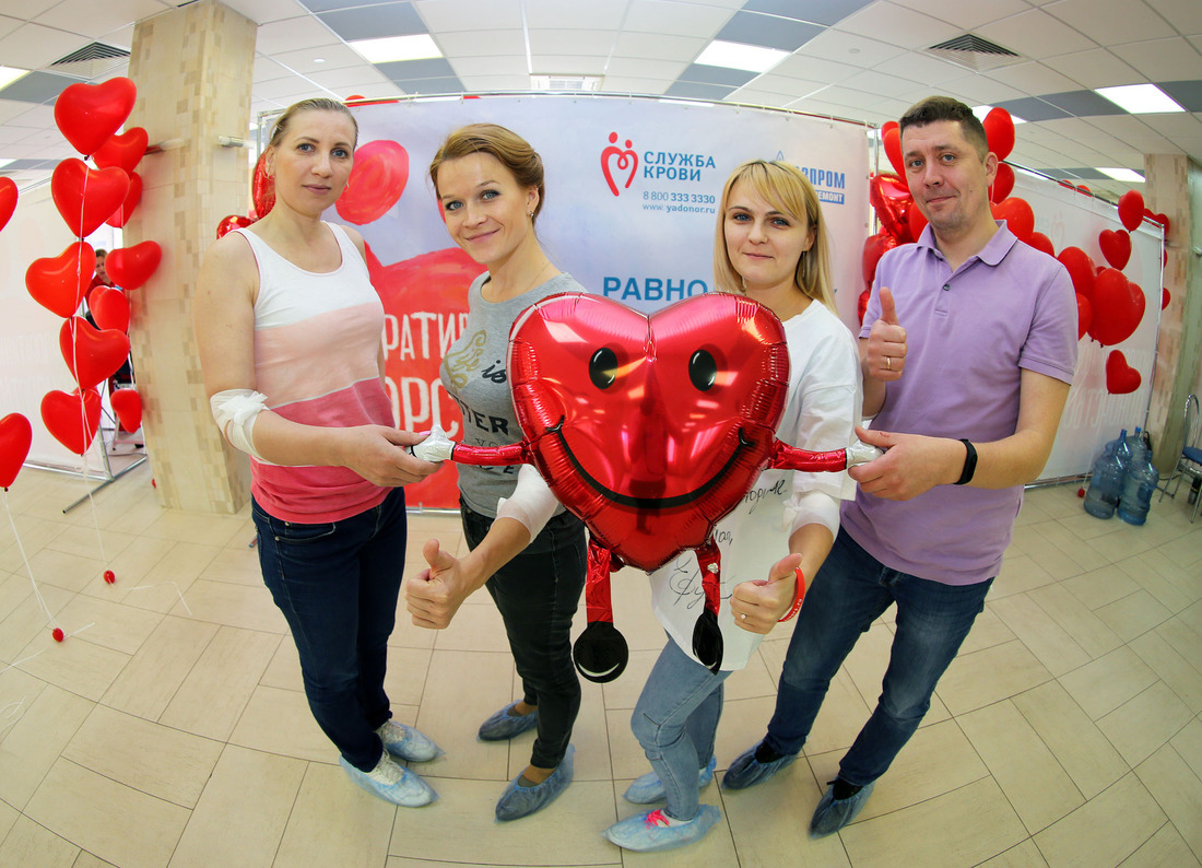 Команда добровольных доноров АО «Газпром электрогаз»