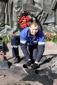 Работы по техническому обслуживанию Вечного огня в Реазовском парке. г. Смоленск